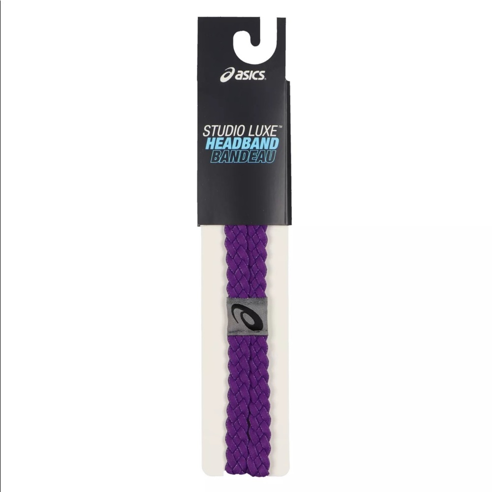 Asics Studio Luxe Braided Headband Purpleโ